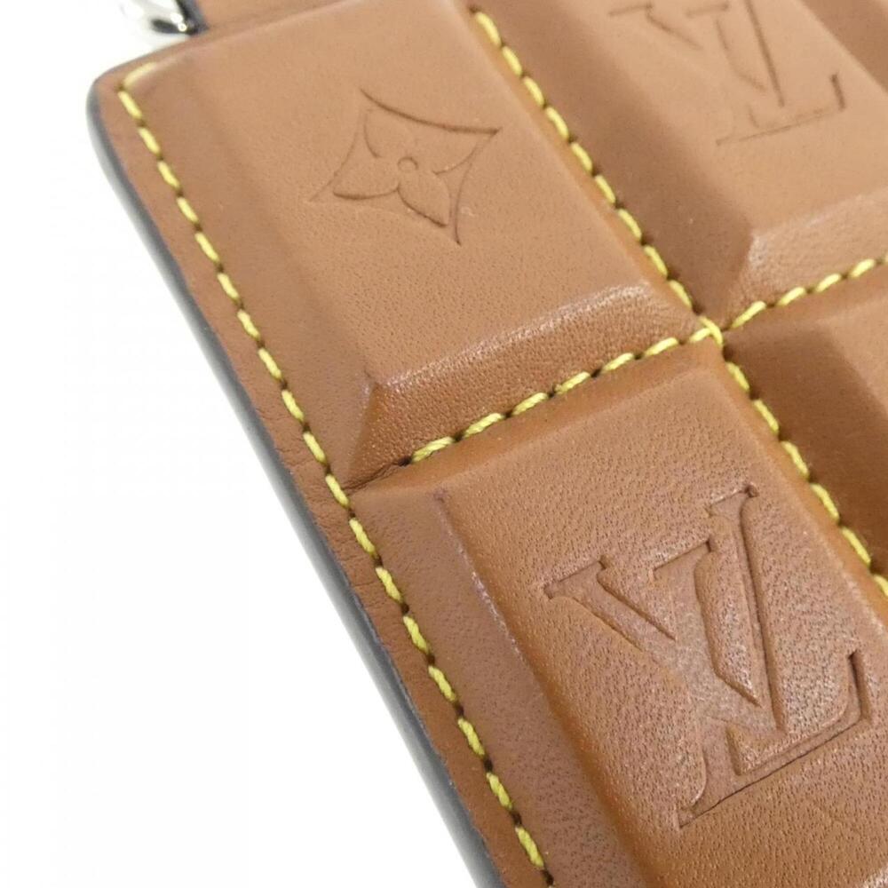 Louis Vuitton Monogram Accessory Bag Charm LV Chocolate Bar M01478 Keyring - Picture 3 of 7